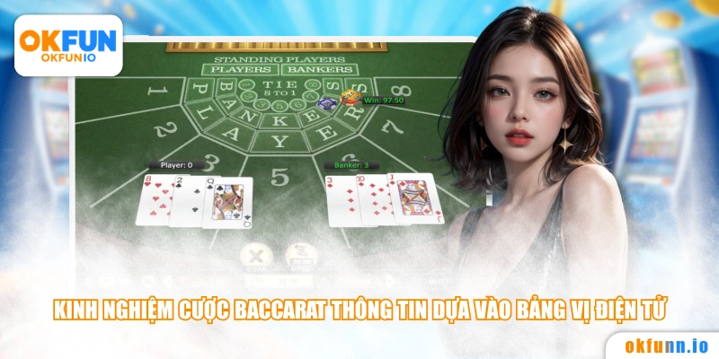 Kinh nghiệm cược Baccarat thông tin dựa vào bảng vị điện tử