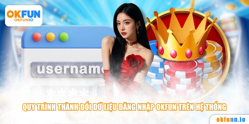 Quy trình thành đổi dữ liệu đăng nhập OKFUN trên hệ thống